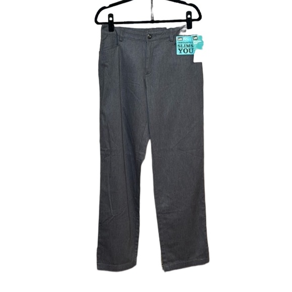 Last One Lee Relaxed Fit Stretch Straight Leg Pant in Gray Size 10 NWT - Picture 2 of 14